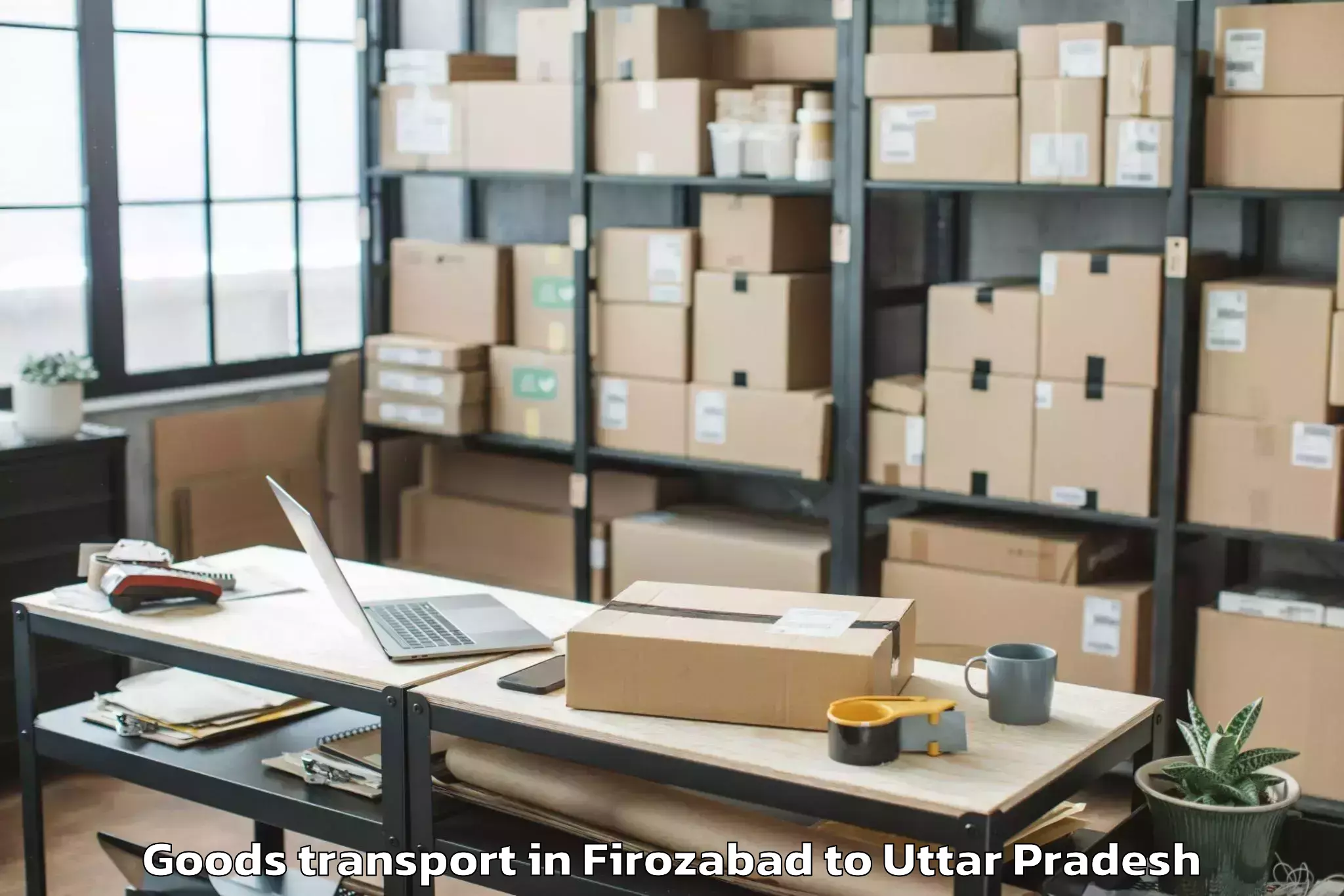 Reliable Firozabad to Ujhani Goods Transport